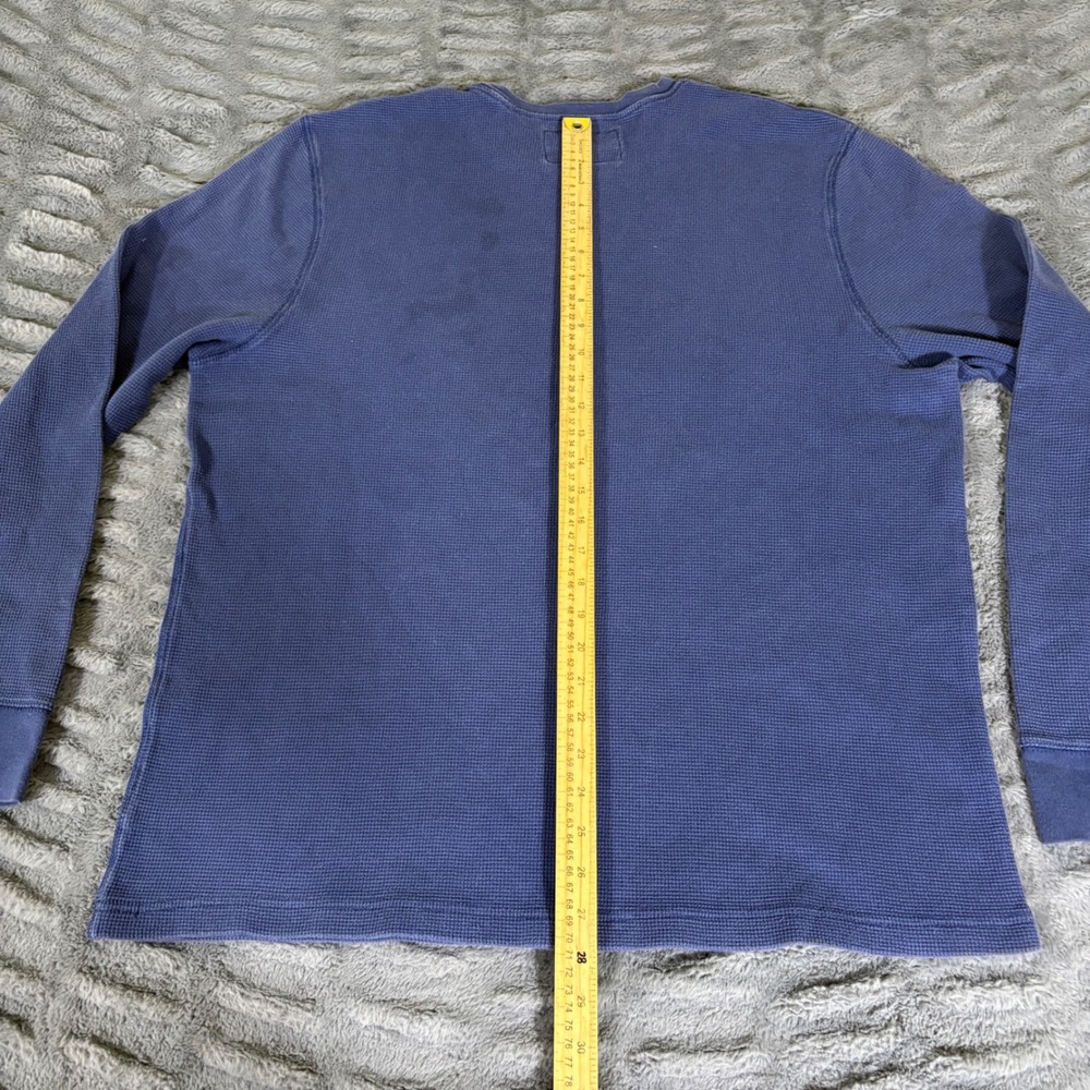 NFL Team Apparel Denver Broncos Blue Waffle Knit Thermal Shirt XXL AT049 - Picture 7 of 8